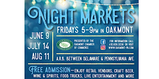 Night Markets in Oakmont primary image