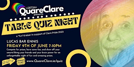 Imagem principal do evento Quare Clare Table Quiz Night