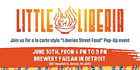 A La Carte "Liberian Street Food" Pop-Up Event