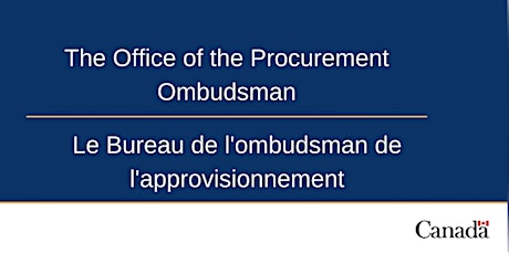 Town Hall Meeting with The Office of the Procurement Ombudsman - London