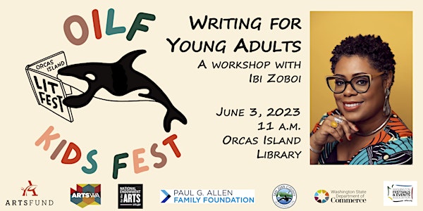 Writing for Young Adults, an all-ages workshop with Ibi Zoboi