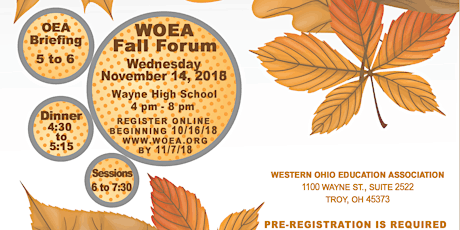 WOEA Fall Forum 2018 primary image