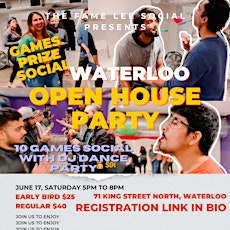 Waterloo Open House Party For 3 Hours-  A Social Event