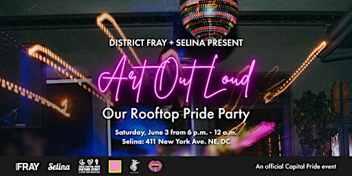 ART OUT LOUD: A Rooftop Pride Party with OPEN BAR primary image