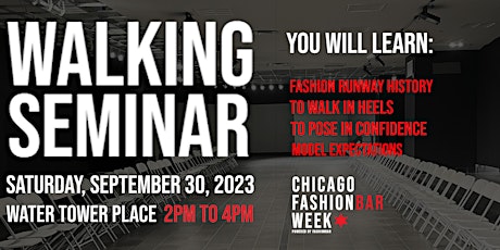 Model Seminar - WALKING CLASS  6th & FINAL Session for October 2023