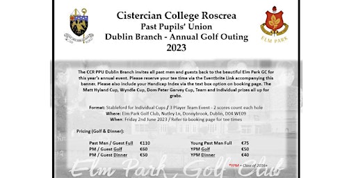 CCR PPU Dublin Branch Golf Day 2023 primary image