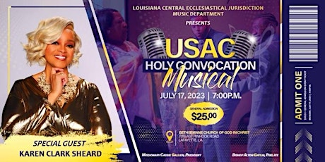 USAC HOLY CONVOCATION MUSICAL featuring Karen Clark Sheard