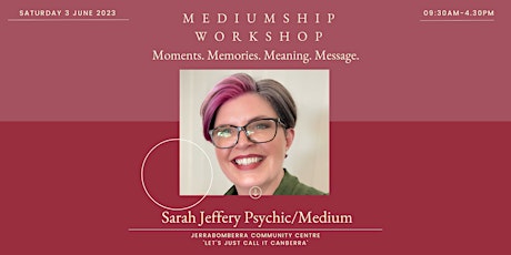 Mediumship Workshop with Sarah Jeffery Psychic/Medium primary image