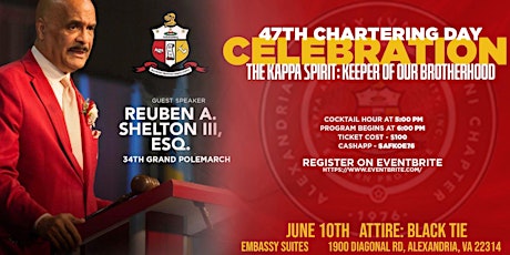 Alexandria-Fairfax's 47th Annual Chartering Day Celebration (Brothers Only)