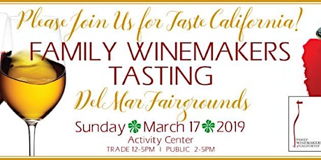 Family Winemakers - 2019 Del Mar Volunteer Registration primary image