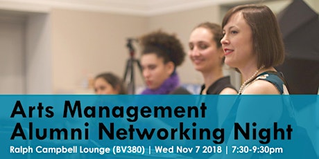 Arts Management Alumni Networking Night primary image