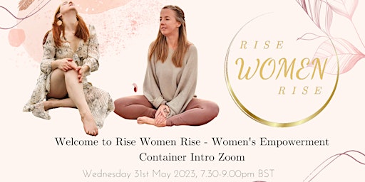Imagem principal de Rise Women Rise: Women's Empowerment Intro Zoom