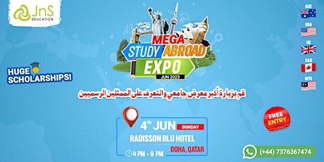 JnS Education presents Mega Study Abroad Expo! (Qatar)