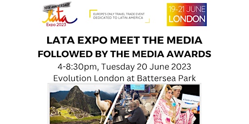 Imagem principal de LATA Expo Meet the Media followed by the LATA Media Awards- TUESDAY 20 JUNE