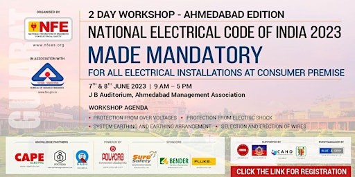 2 - day Seminar on the National Electrical Code of India 2023 - Ahmedabad