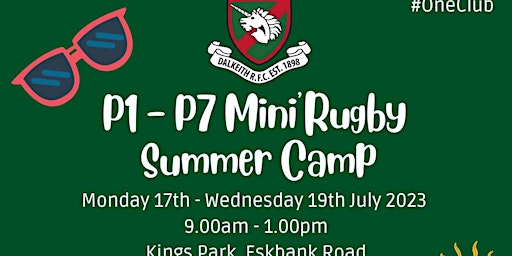 Dalkeith RFC Summer Camp (Mini rugby) primary image