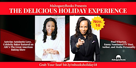 MahoganyBooks Delicious Holiday Experience feat. Antwine Antoinette & Paul Wharton primary image
