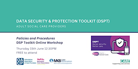 Complete the DSP Toolkit - Policies & Procedures Workshop 2