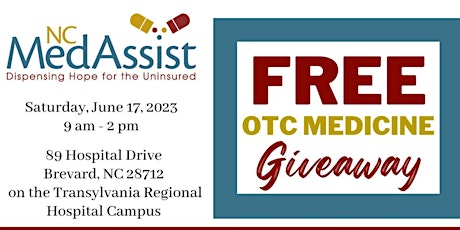 Transylvania County Over-the-Counter Medicine Giveaway 6.17.2023