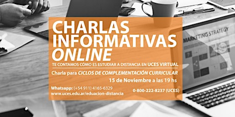 Imagen principal de Charla informativa UCES Virtual - Ciclos de complementación