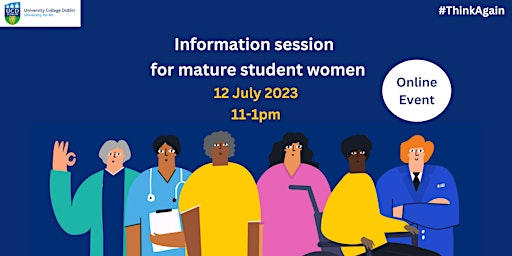 Mature student women and UCD – Online Information Session primary image