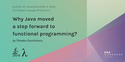 Java 8, Lambda e la programmazione funzionale Java 8, Lambda e la programmazione funzionale