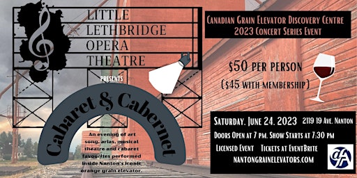 Cabaret and Cabernet in Nanton with Little Lethbridge Opera Theatre primary image