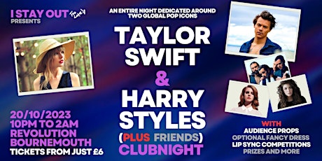 Taylor Swift & Harry Styles Club Night - Bournemouth primary image
