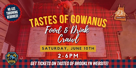 Tastes of Gowanus! Food & Drink Bar Crawl @ Kick Axe Throwing Brooklyn!