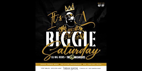 It's BIGGIE Saturday with DJ Big Reeks & The Waxaholics primary image