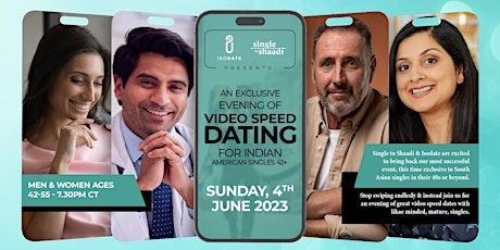 S2S Presents: An evening of Video-Speed Dating for Indian Americans 42+