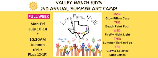 Collection image for PRIVATE Valley Kid's Ranch Summer Art Camp