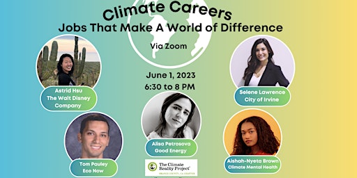 Climate Careers: Jobs That Make A World Difference primary image
