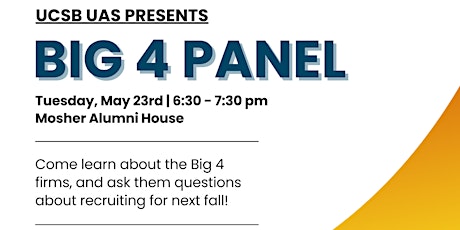 Weekly Meeting for 5/23: Big 4 Panel