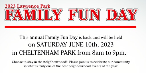 Hauptbild für Lawrence Park Family Fun Day