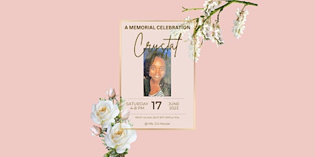 Crystal's Memorial Celebration
