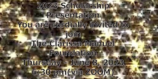 The Clarissa Manuel Foundation 2023 Scholarship Reception primary image