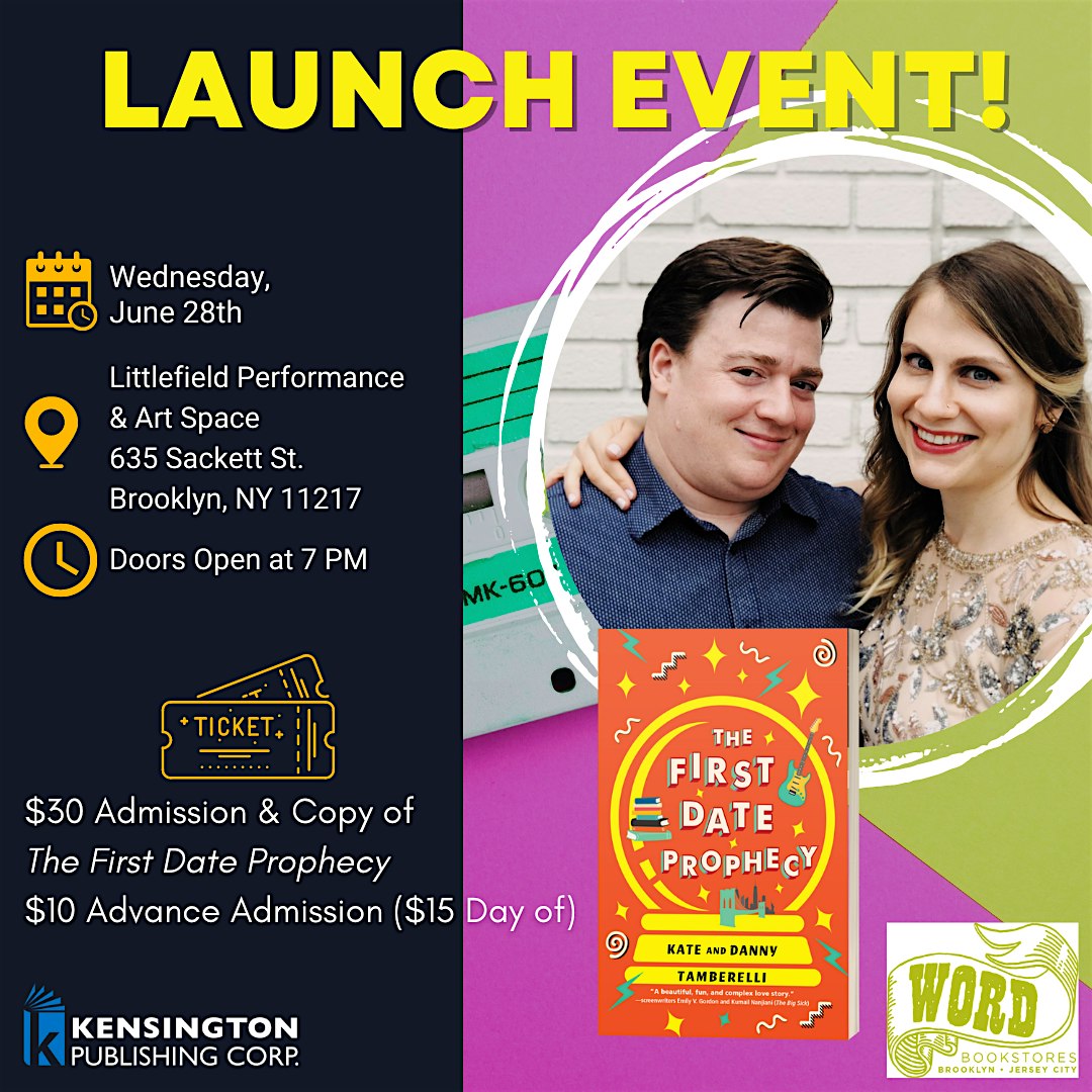 Danny and Kate Tamberelli’s “The First Date Prophecy” Book Launch