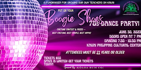 Boogie Shoes 70s Dance Party
