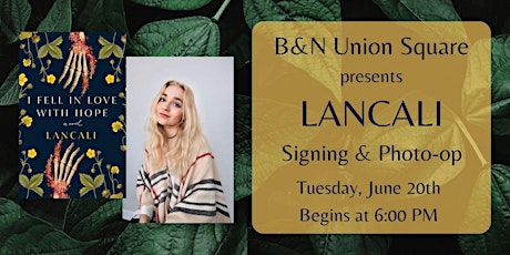 Lancali Signing & Photo-Op for I FELL IN LOVE WITH HOPE at B&N Union Square