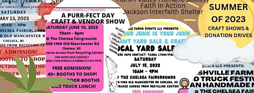 Collection image for 2023 SUMMER CRAFT/VENDOR SHOWS & DONATION DRIVES