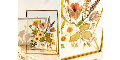 Pressed Floral: "Bouquet" in a Glass Frame