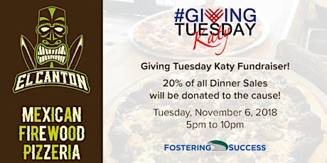 #GivingTuesdayKaty Fundraiser Event with El Canton Pizzeria primary image