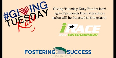 #GivingTuesdayKaty Fundraiser Event with iRace primary image