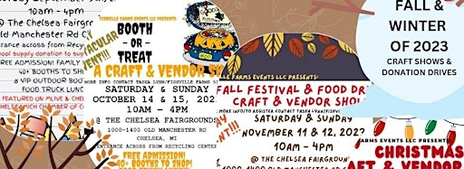 Collection image for 2023 FALL CRAFT/WINTER VENDOR SHOWS & DONOR DRIVES