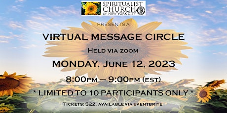 SCNYC Virtual Message Circle led by:  Rev. Nikenya Hall & F. Avril Brenig