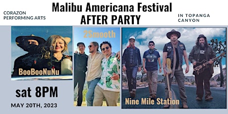 Malibu Americana Fest AFTER PARTY: BooBooNuNu , Nine Mile Station, 2Smooth