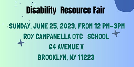 Disability Resources Fair