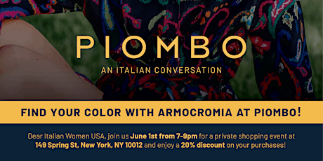 IWUSA NYC x Piombo | Armocromia & Shopping