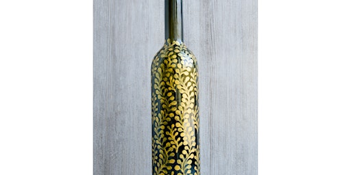 Primaire afbeelding van Paint a Pretty Wine Bottle - Online Painting Class by Classpop!™